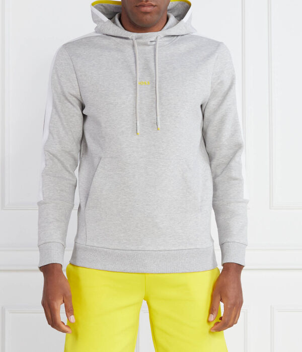 Толстовка мужская Boss Green Soody однотонная, серый 
Толстовка мужская Boss Green Soody однотонная, серый