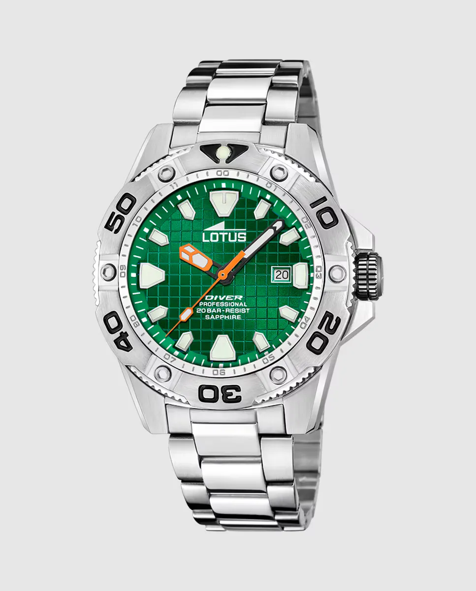 Мужские часы 18929/C Diver из серебристой стали LOTUS, серебряный
Мужские часы 18929/C Diver из серебристой стали LOTUS, серебряный