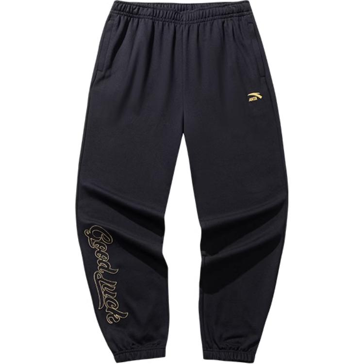 Спортивные штаны мужские Basic Black/Gold ANTA, черный/золотой
Спортивные штаны мужские Basic Black/Gold ANTA, черный/золотой
