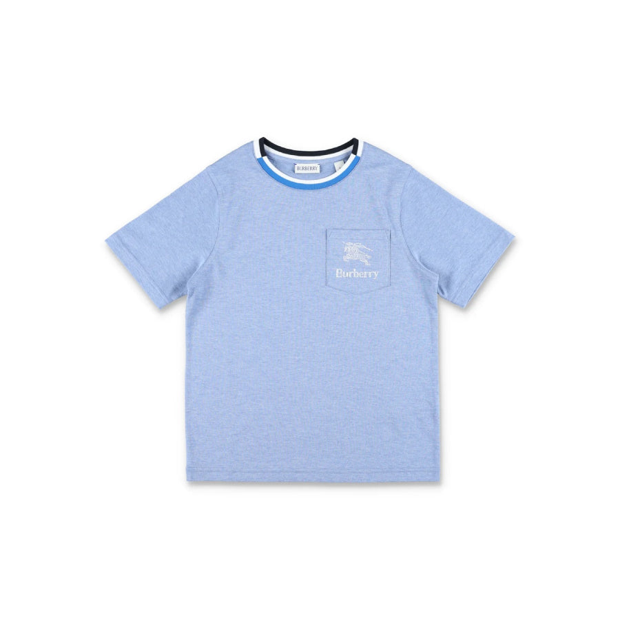 Burberry Kids EKD Вышитая хлопковая футболка, светло-голубой
Burberry Kids EKD Вышитая хлопковая футболка, светло-голубой