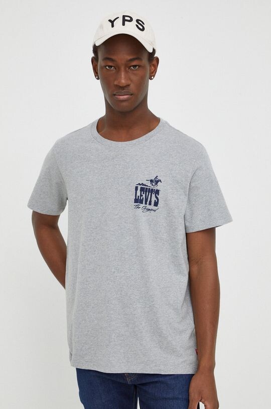 Хлопковая футболка Levi's, серый
Хлопковая футболка Levi's, серый