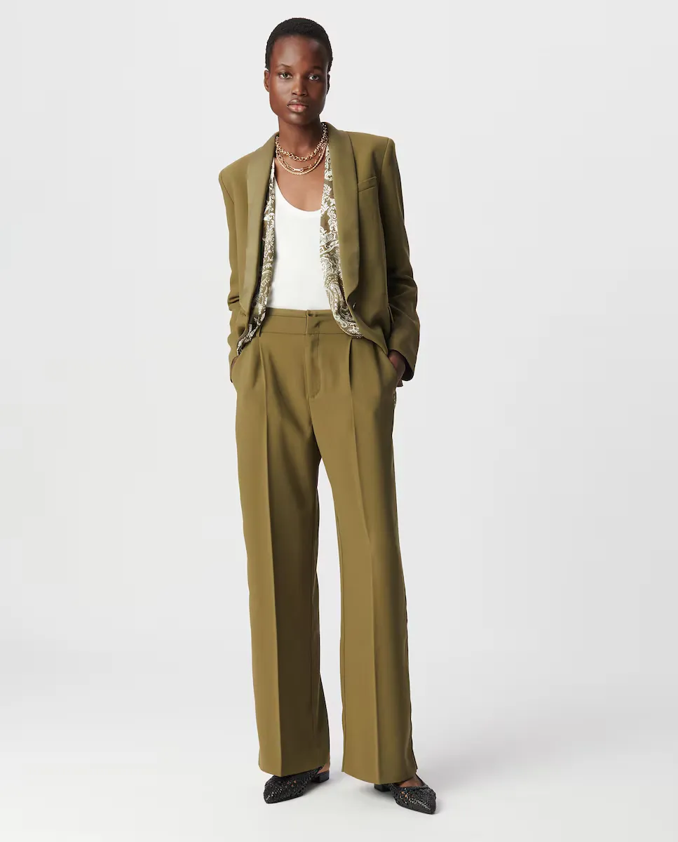 Женские прямые брюки с карманами IKKS, темно-зеленый
Женские прямые брюки с карманами IKKS, темно-зеленый