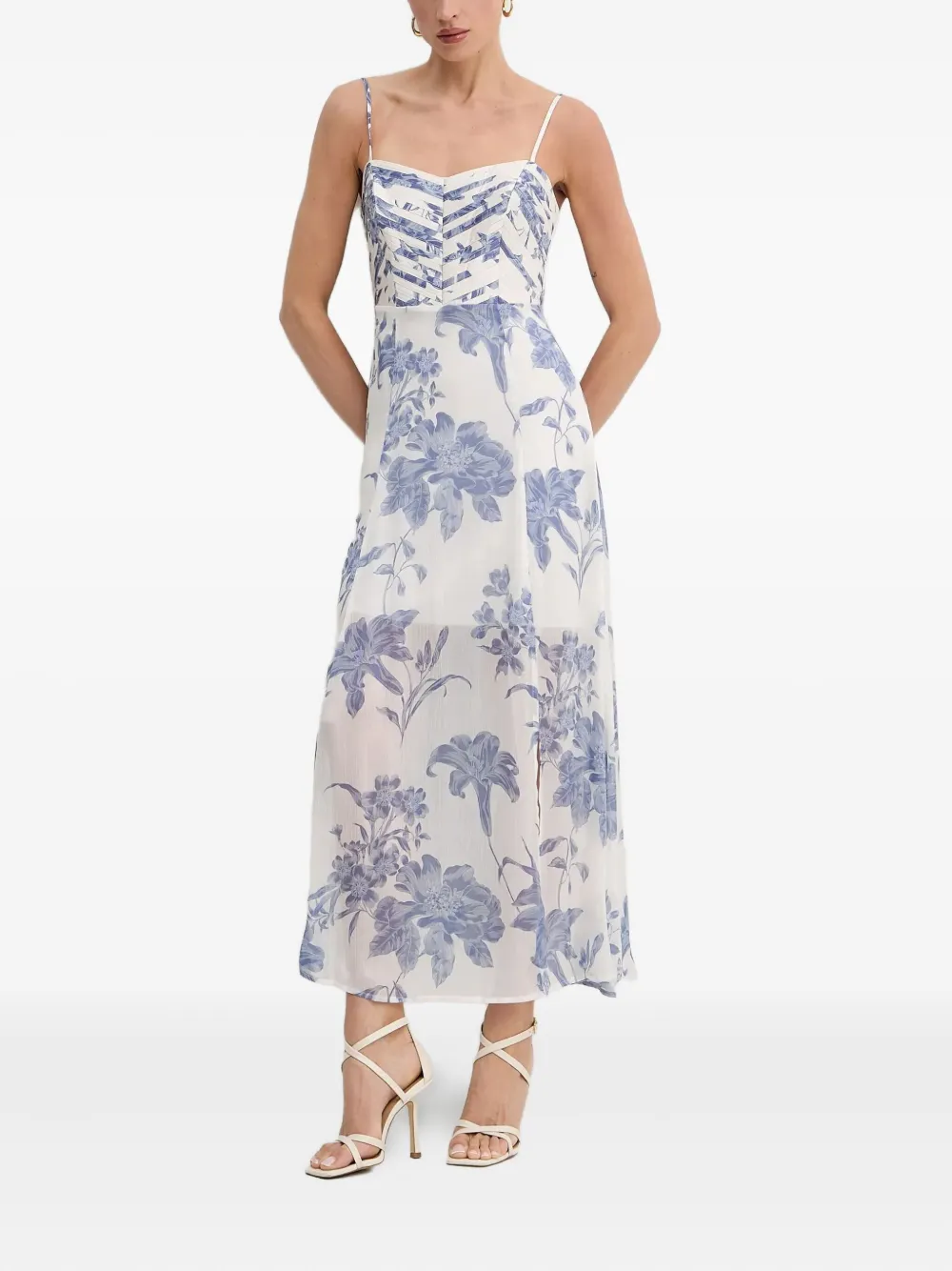 Платье макси с цветочным принтом GUESS USA, белый
Платье макси с цветочным принтом GUESS USA, белый