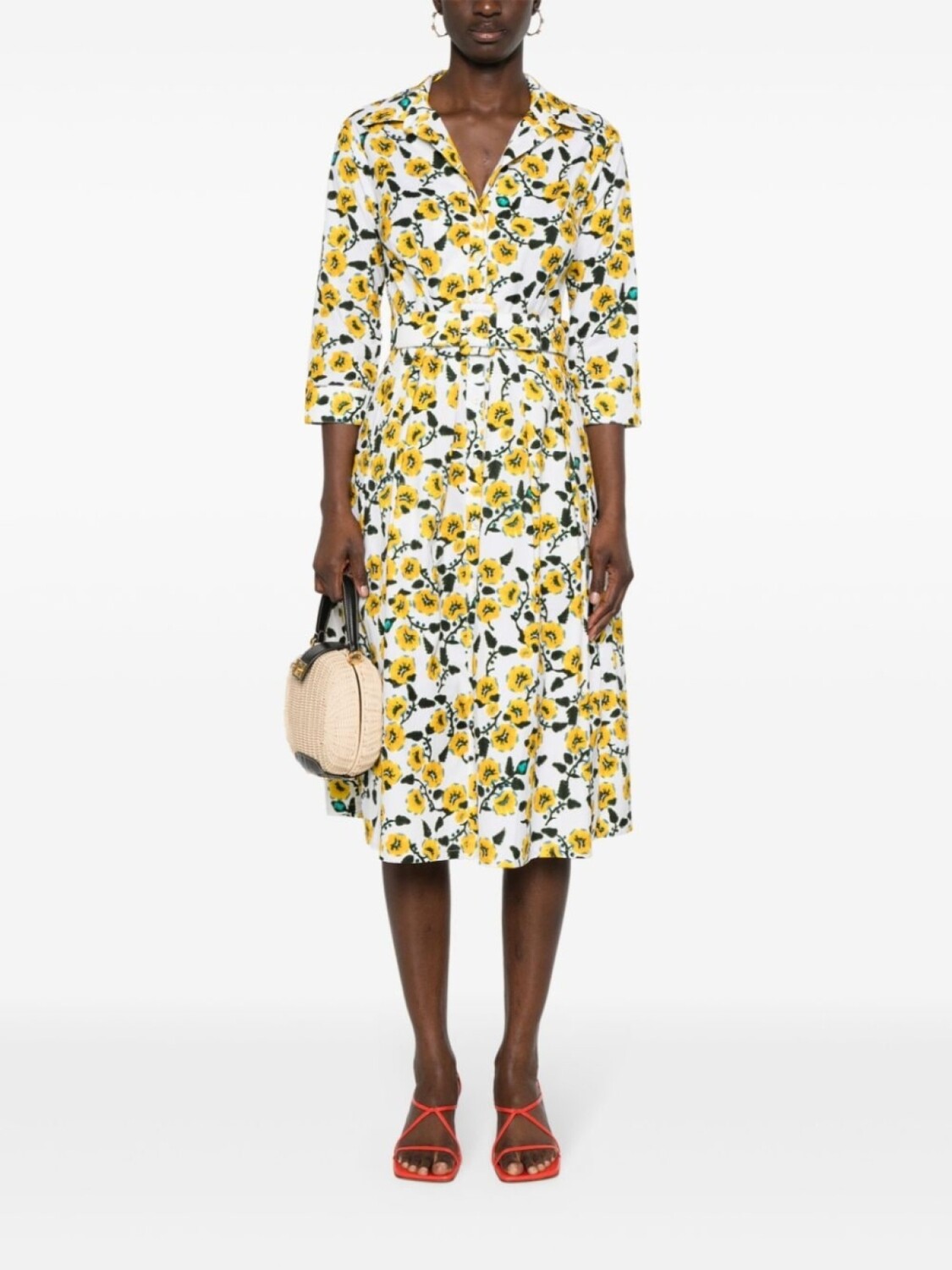 Платье-рубашка миди Samantha Sung Audrey, белый 
Платье-рубашка миди Samantha Sung Audrey, белый