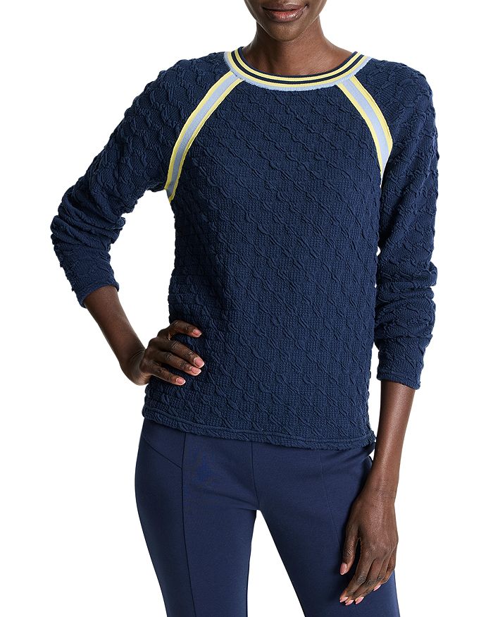 Свитер с фактурными вставками NIC+ZOE, синий
Свитер с фактурными вставками NIC+ZOE, синий