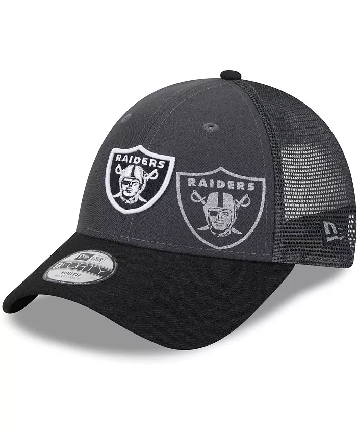Графитовая регулируемая бейсболка 9FORTY Las Vegas Raiders для подростков New Era
Графитовая регулируемая бейсболка 9FORTY Las Vegas Raiders для подростков New Era