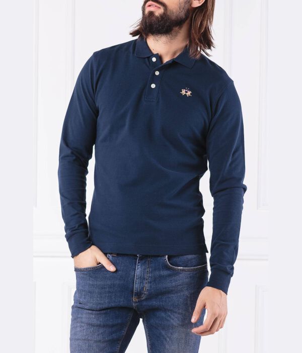 Поло мужское La Martina Мэнли с длинным рукавом, синий
Поло мужское La Martina Мэнли с длинным рукавом, синий