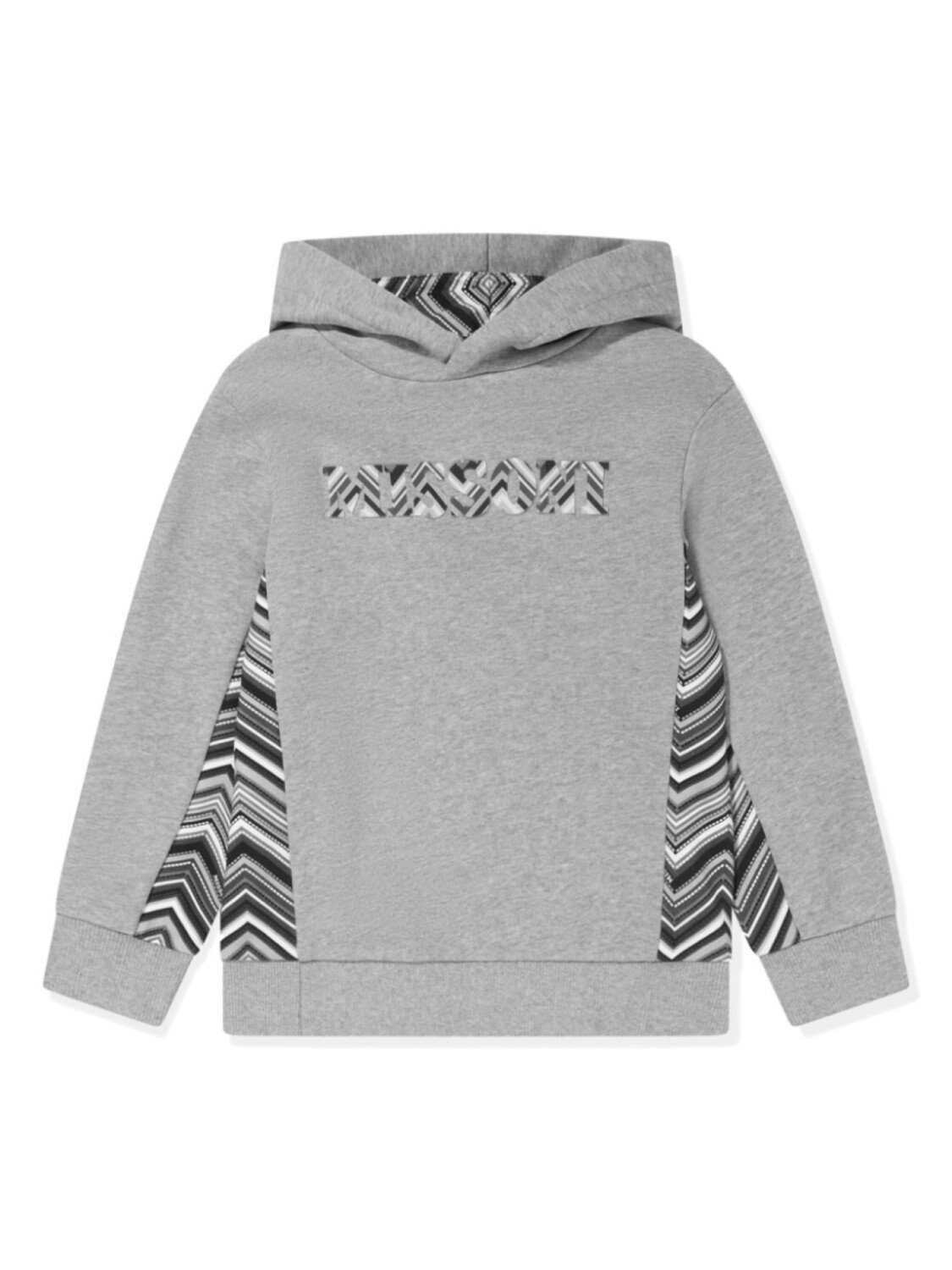 Missoni Kids хлопковая толстовка с капюшоном и логотипом-геометрическим принтом, серый
Missoni Kids хлопковая толстовка с капюшоном и логотипом-геометрическим принтом, серый