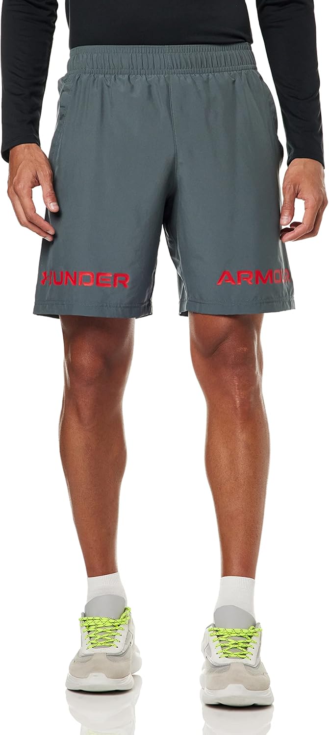 Шорты Under Armour Men's Woven Graphic Wordmark, Pitch Gray (013)/Stone
Шорты Under Armour Men's Woven Graphic Wordmark, Pitch Gray (013)/Stone