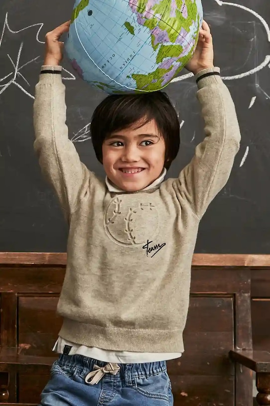 Детский свитер из смесовой шерсти Mayoral, бежевый
Детский свитер из смесовой шерсти Mayoral, бежевый