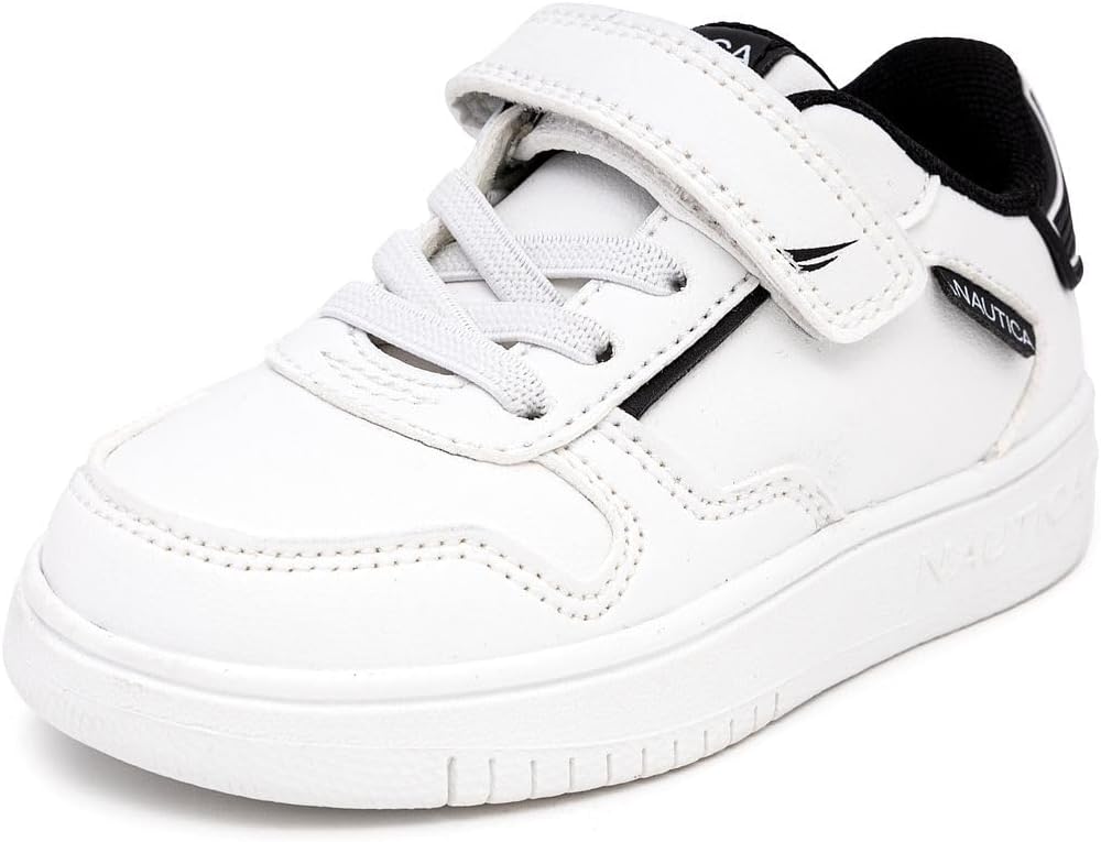 Детские кроссовки Nautica с регулируемыми ремешками, Удобные повседневные кеды для мальчиков и девочек, малышей и маленьких детей, белый/черный
Детские кроссовки Nautica с регулируемыми ремешками, Удобные повседневные кеды для мальчиков и девочек, малышей и маленьких детей, белый/черный