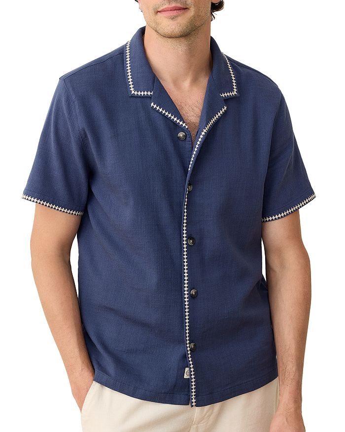 Вышитая рубашка в стиле кэмп Marine Layer, синий
Вышитая рубашка в стиле кэмп Marine Layer, синий