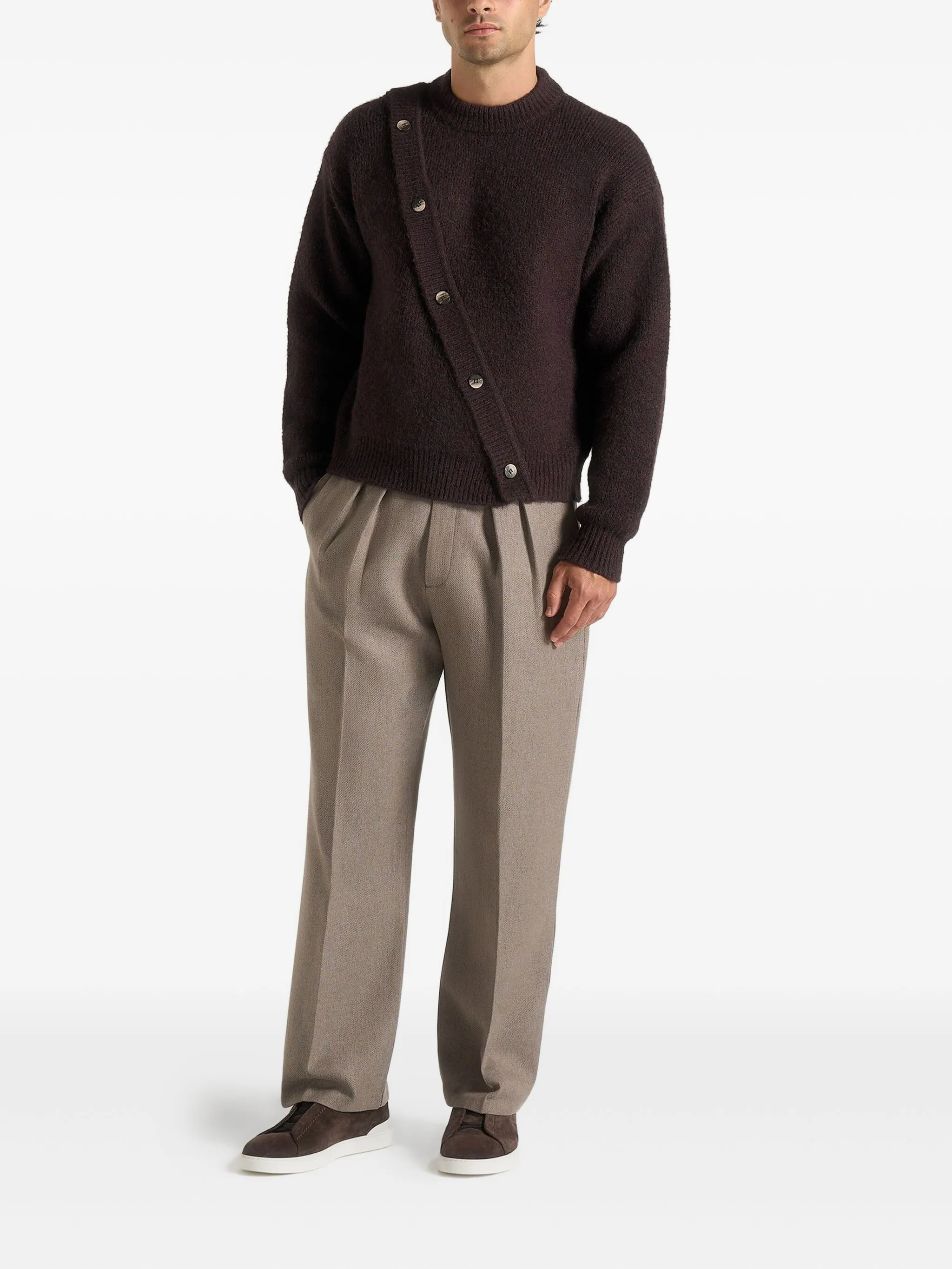 Свитер Theo асимметричного кроя Manière De Voir, коричневый
Свитер Theo асимметричного кроя Manière De Voir, коричневый