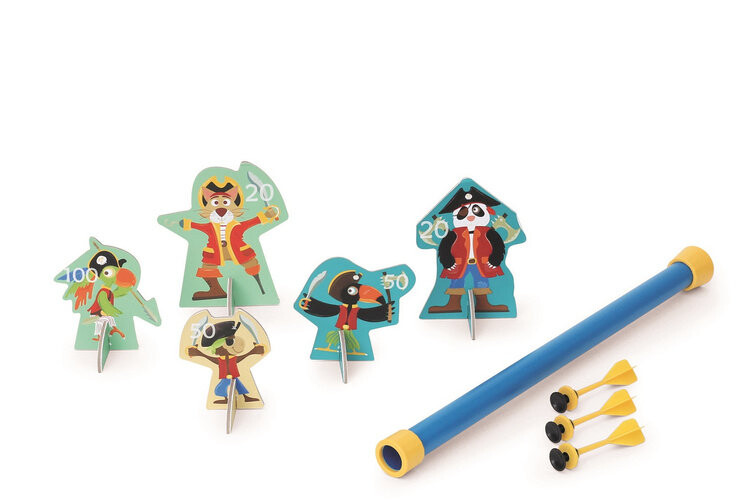 Духовой пистолет XL / 3 дротика на присосках / 5 мишеней ПИРАТЫ Аркадная игра Scratch 
Духовой пистолет XL / 3 дротика на присосках / 5 мишеней ПИРАТЫ Аркадная игра Scratch