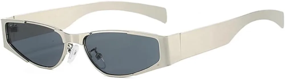 Ретро маленькие металлические солнцезащитные очки «кошачий глаз» для женщин, модные мужские солнцезащитные очки с защитой от УФ-излучения UV400 generic, Silver Grey
Ретро маленькие металлические солнцезащитные очки «кошачий глаз» для женщин, модные мужские солнцезащитные очки с защитой от УФ-излучения UV400 generic, Silver Grey