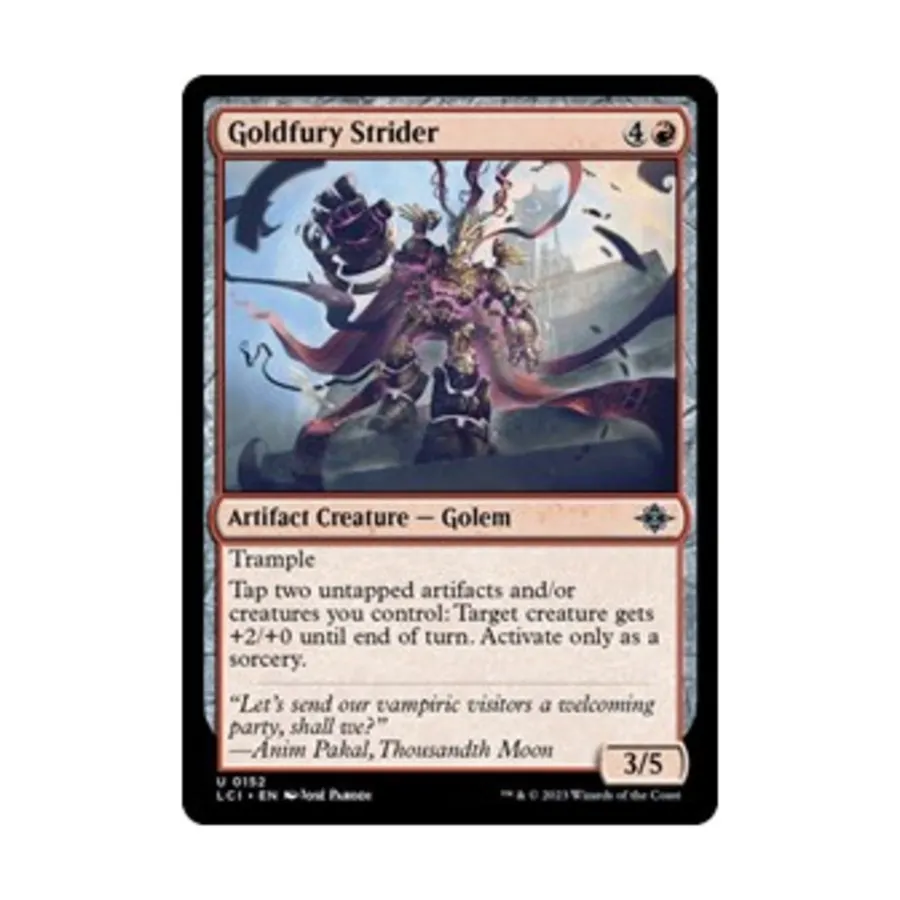 CCG Страйдер Золотой Ярости (U), MTG - The Lost Caverns of Ixalan
CCG Страйдер Золотой Ярости (U), MTG - The Lost Caverns of Ixalan