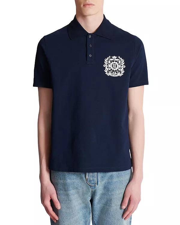 Рубашка-Поло с эмблемой Balmain, синий
Рубашка-Поло с эмблемой Balmain, синий