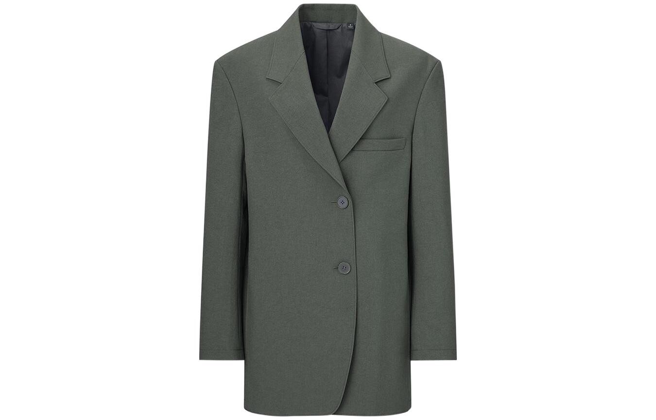 Деловой пиджак Uniqlo, темно-зеленый
Деловой пиджак Uniqlo, темно-зеленый