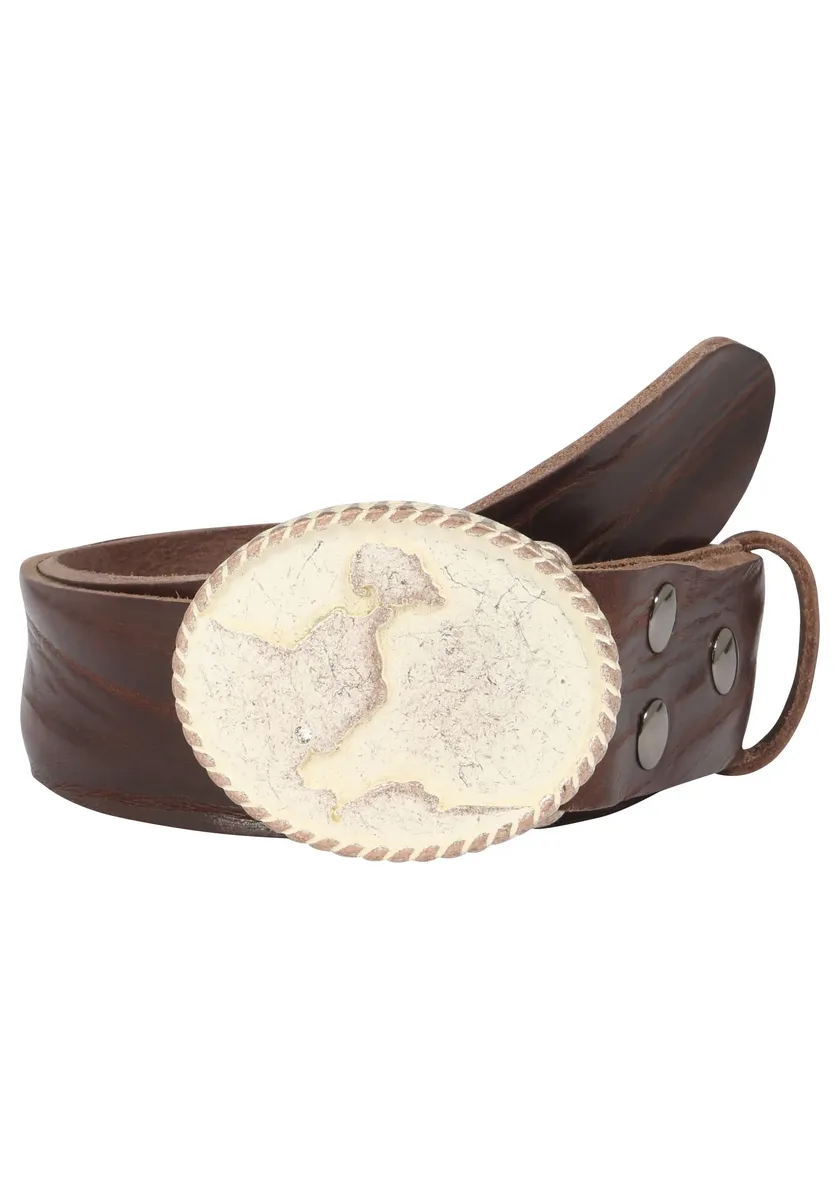 Кожаный ремень LIFE RING by showroom 019°, сменная застежка "Neustadt Rosé, украшенная кристаллами Swarovski" Rettungsring By Showroom 019°, коричневый
Кожаный ремень LIFE RING by showroom 019°, сменная застежка "Neustadt Rosé, украшенная кристаллами Swarovski" Rettungsring By Showroom 019°, коричневый