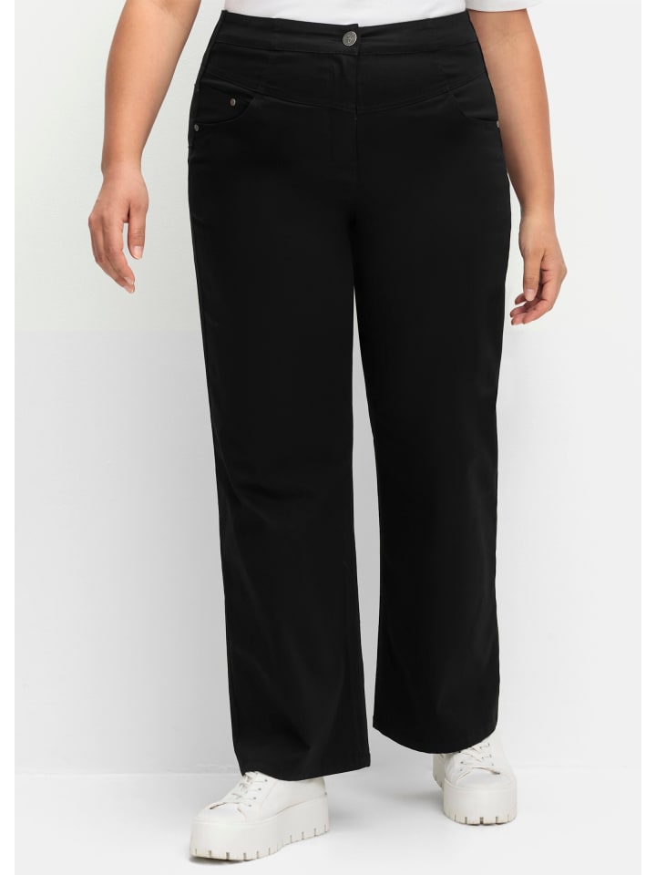 Sheego Эластичные брюки черного цвета
Sheego Эластичные брюки черного цвета