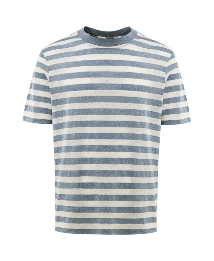 Полосатая хлопковая футболка Gran Sasso, синий
Полосатая хлопковая футболка Gran Sasso, синий