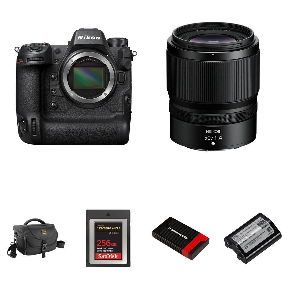 Беззеркальная камера Nikon Z9 Mirrorless Camera with 50mm f/1.4 Lens and Essentials+
Беззеркальная камера Nikon Z9 Mirrorless Camera with 50mm f/1.4 Lens and Essentials+