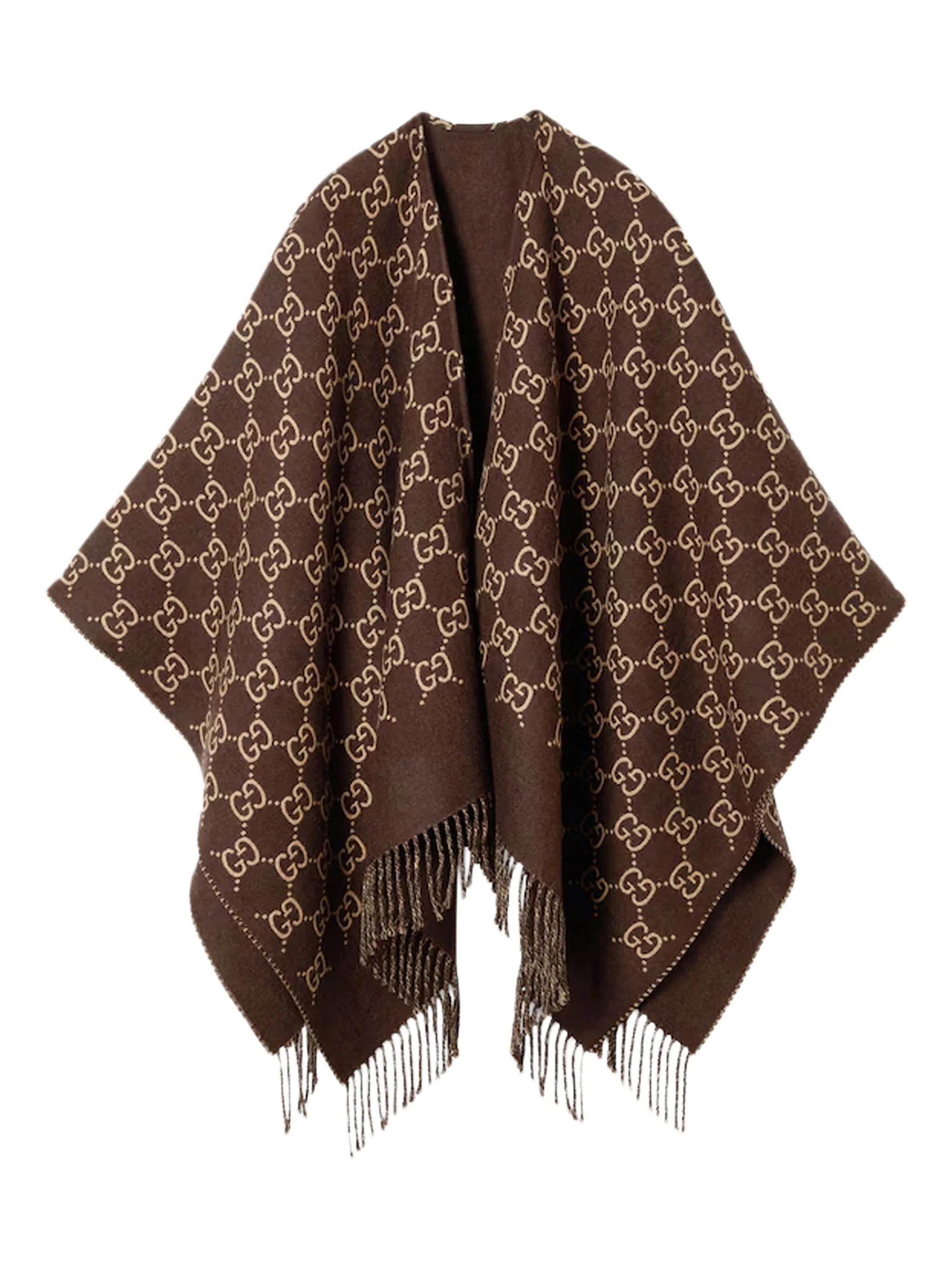 Кейп с монограммой Gucci, коричневый
Кейп с монограммой Gucci, коричневый