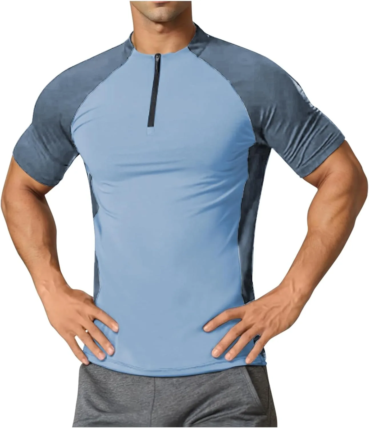 Футболка для тренировок мужская Quick Dry с четверть-молнией
Футболка для тренировок мужская Quick Dry с четверть-молнией