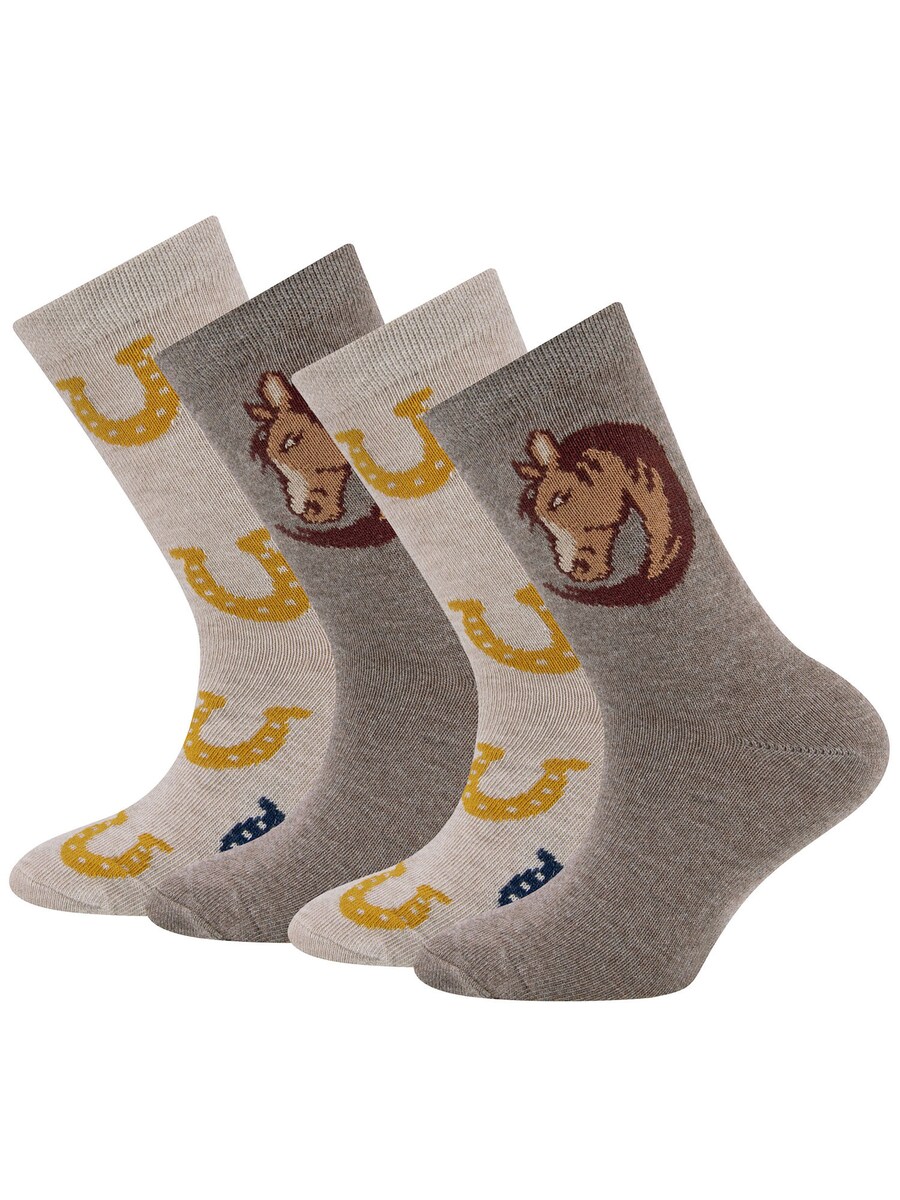 Носки EWERS Pferd/Hufeisen, серый 
Носки EWERS Pferd/Hufeisen, серый