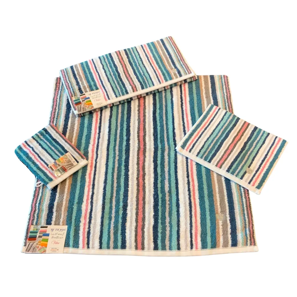 Мочалка Мультиколор с полосками и вышитым логотипом Ross, зеленый
Мочалка Мультиколор с полосками и вышитым логотипом Ross, зеленый