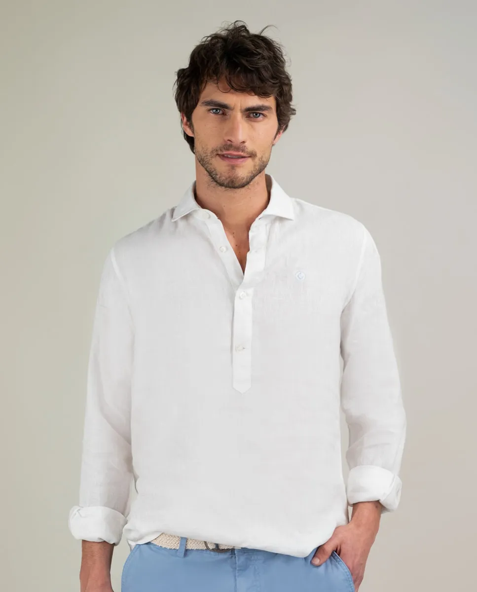 Мужская льняная рубашка поло El Ganso, белый
Мужская льняная рубашка поло El Ganso, белый