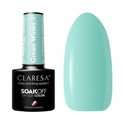 Гибридный лак для ногтей Soak Off Green Winks 4 5G, Claresa
Гибридный лак для ногтей Soak Off Green Winks 4 5G, Claresa
