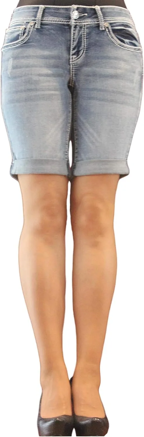 Джинсовые шорты bermuda Project Indigo с кристаллами
Джинсовые шорты bermuda Project Indigo с кристаллами