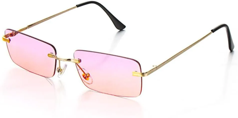 Солнцезащитные очки без оправы прямоугольной формы для женщин, модные очки без оправы для мужчин, сверхлегкие очки с защитой от УФ-излучения UV400 MTZJH, Purple Pink
Солнцезащитные очки без оправы прямоугольной формы для женщин, модные очки без оправы для мужчин, сверхлегкие очки с защитой от УФ-излучения UV400 MTZJH, Purple Pink