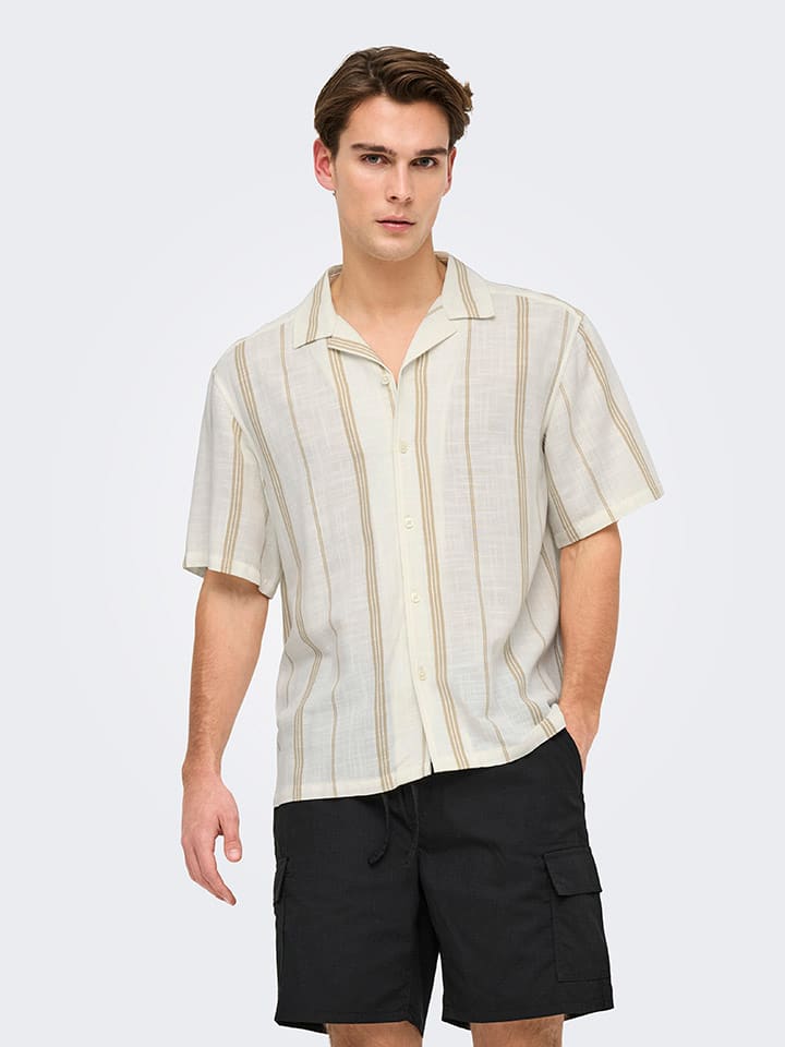 Рубашка ONLY & SONS, кремовый
Рубашка ONLY & SONS, кремовый