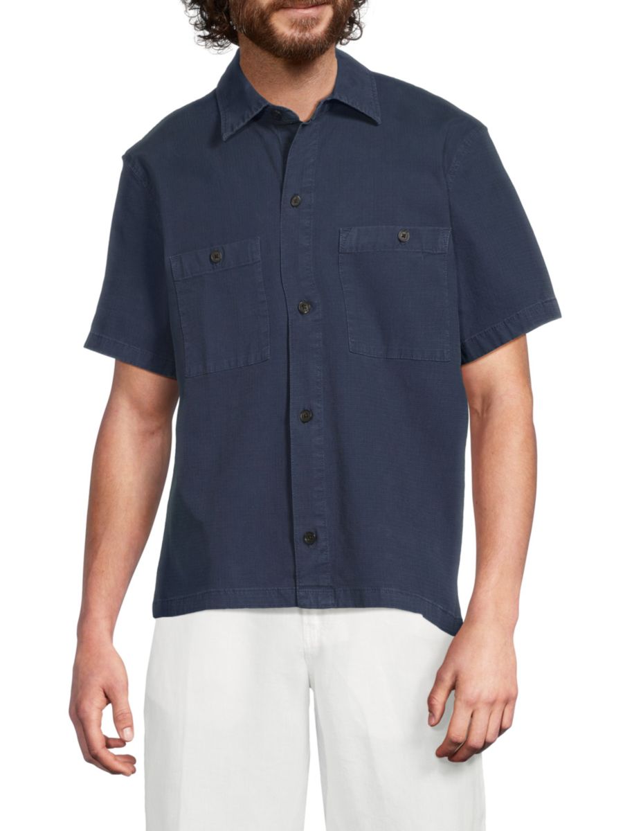 Рубашка из хлопковой смеси для похода Hudson Jeans, темно-синий
Рубашка из хлопковой смеси для похода Hudson Jeans, темно-синий