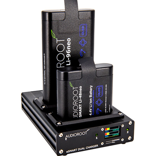 AUDIOROOT 2-Bay Smart Desktop Battery Charger ESMART DUAL
AUDIOROOT 2-Bay Smart Desktop Battery Charger ESMART DUAL