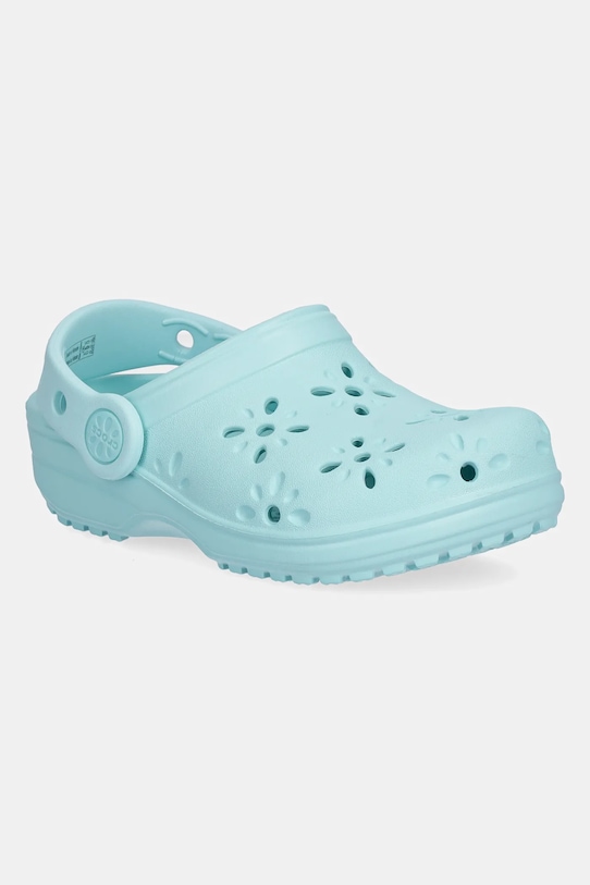 Классические детские сабо с цветочным принтом и ажурными вырезами Crocs, бирюзовый
Классические детские сабо с цветочным принтом и ажурными вырезами Crocs, бирюзовый