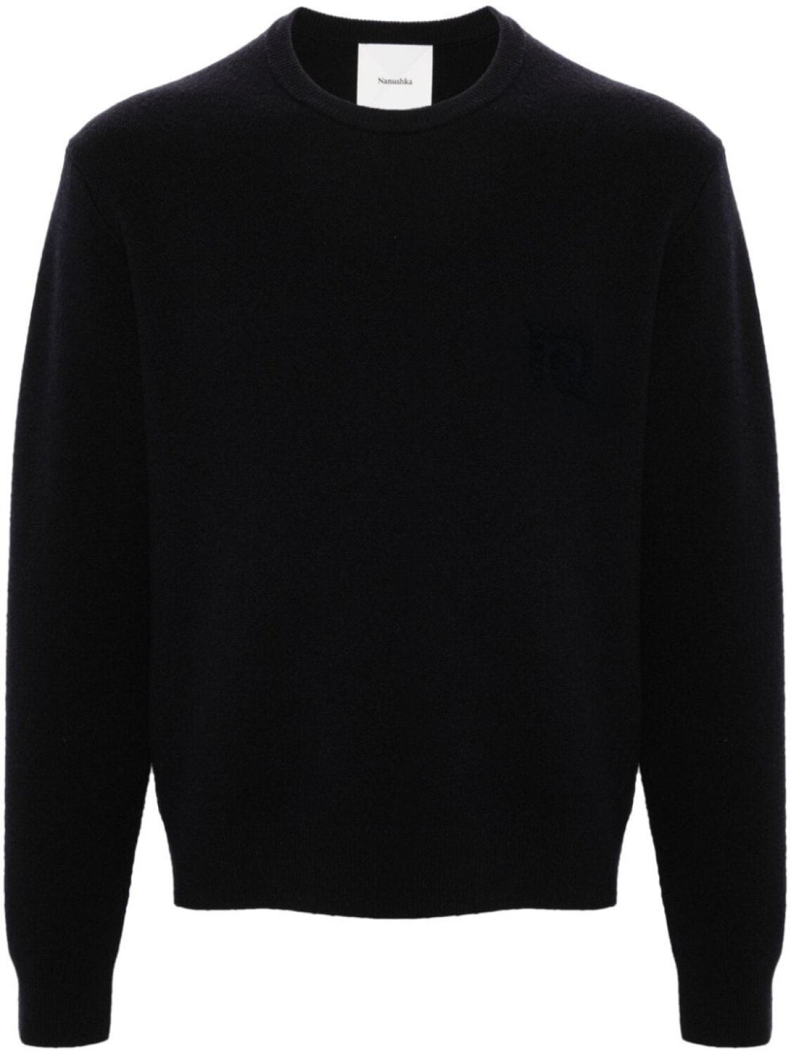 Nanushka шерстяной джемпер с вышивкой, синий
Nanushka шерстяной джемпер с вышивкой, синий