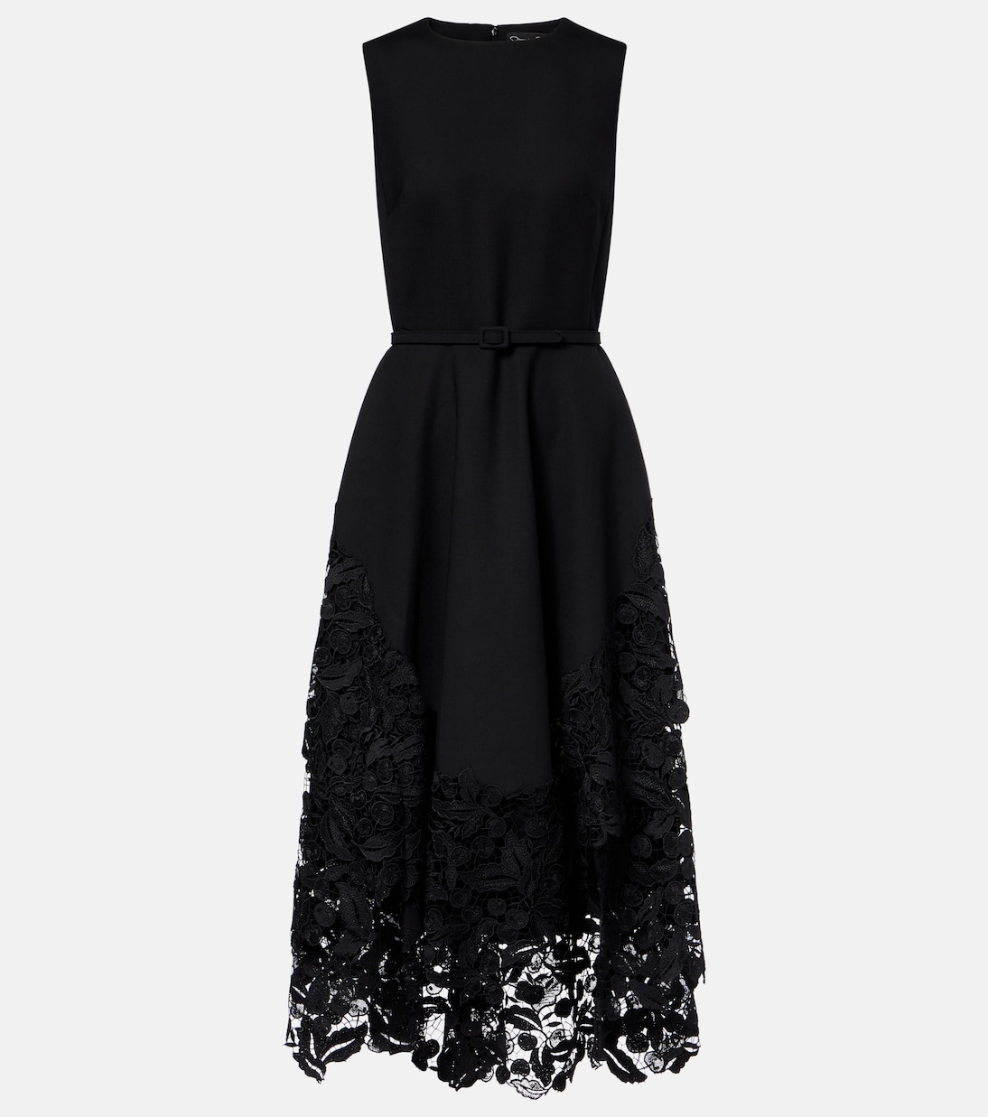 Коктейльное платье из смеси шерсти и кружева Oscar de la Renta, черный
Коктейльное платье из смеси шерсти и кружева Oscar de la Renta, черный