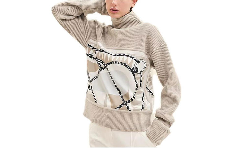 Свитер женский Hermes, бежевый / белый
Свитер женский Hermes, бежевый / белый