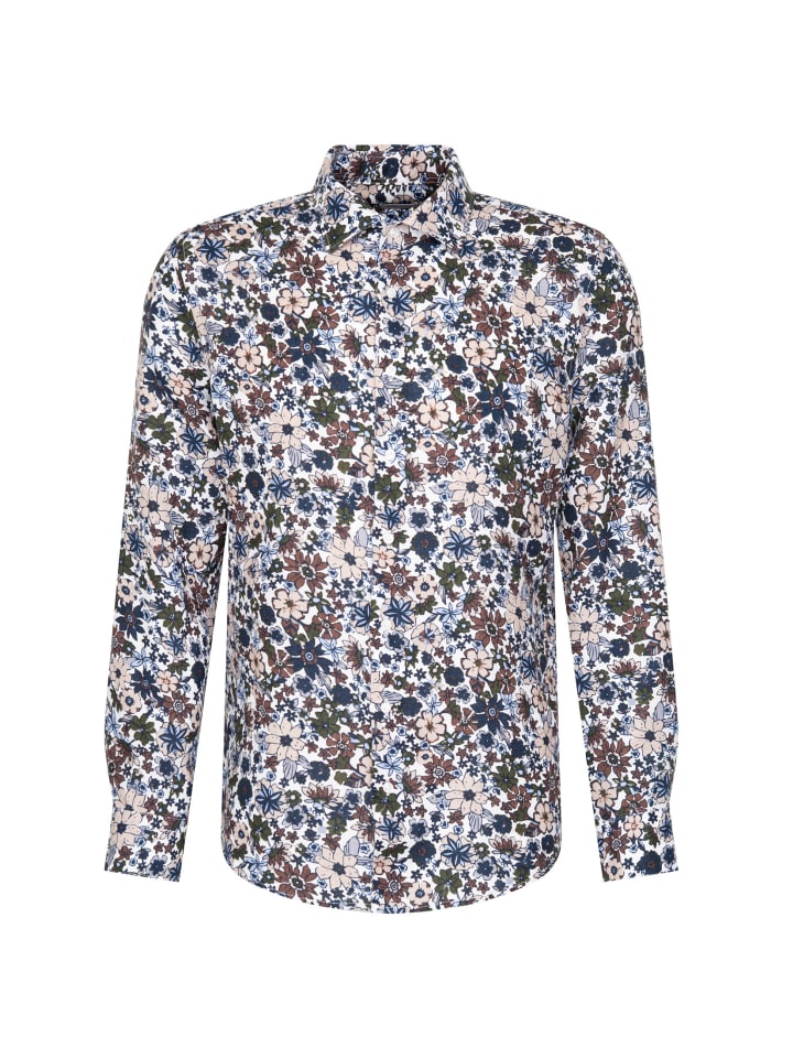 Рубашка Seidensticker, коричневый 
Рубашка Seidensticker, коричневый