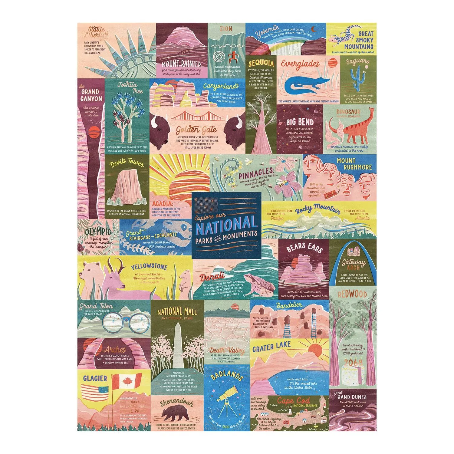 Исследуй национальные парки и памятники Пазл - 1000 деталей Lantern Press, None
Исследуй национальные парки и памятники Пазл - 1000 деталей Lantern Press, None