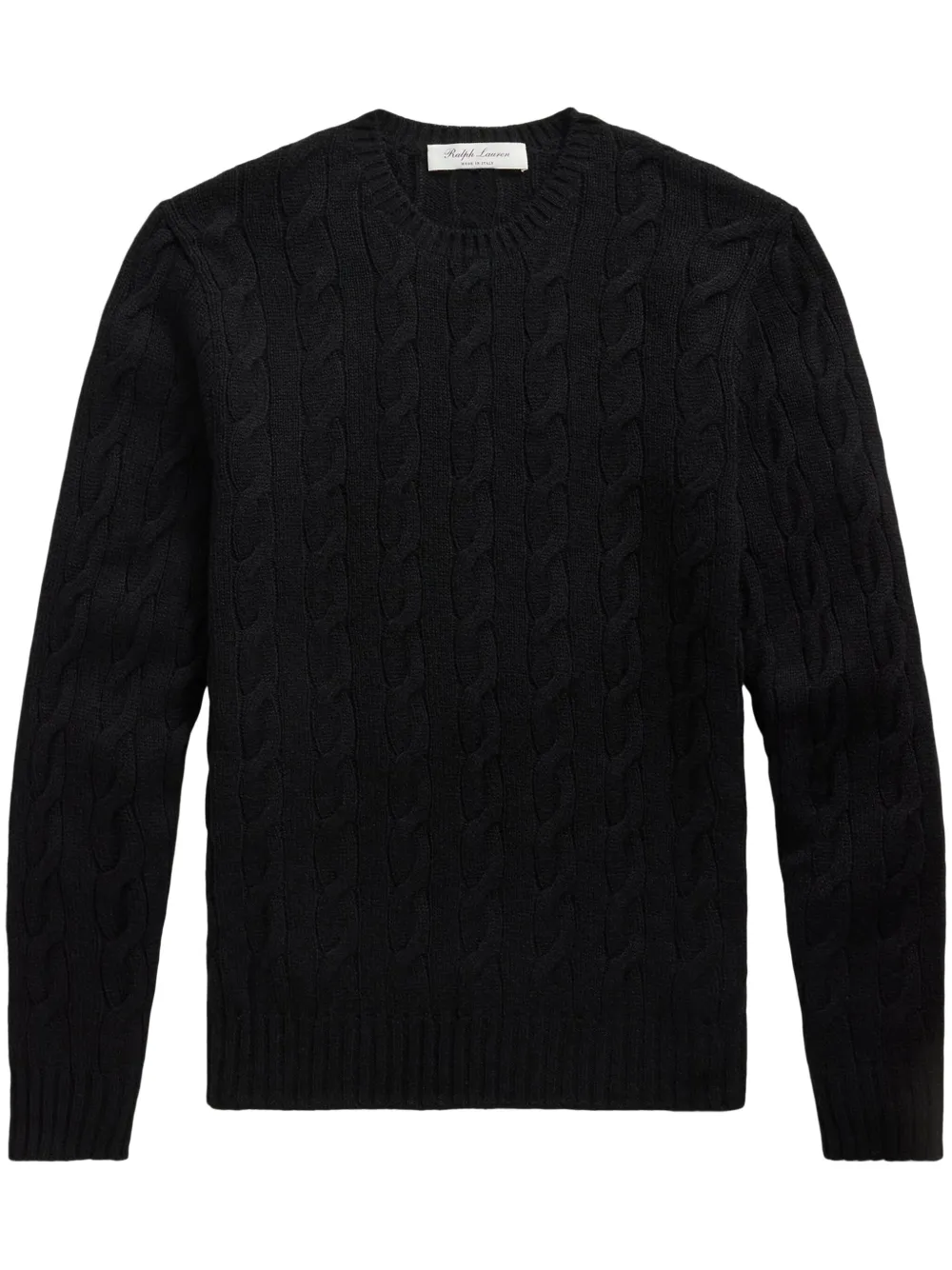 Кашемировый джемпер фактурной вязки Ralph Lauren Purple Label, черный
Кашемировый джемпер фактурной вязки Ralph Lauren Purple Label, черный