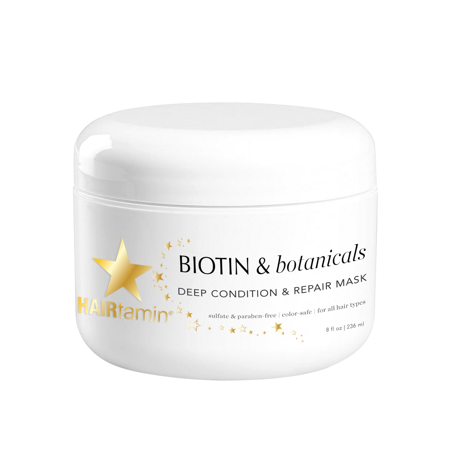 Маска для волос biotin & botanicals deep condition & repair hair mask Hairtamin, объем 236 мл
Маска для волос biotin & botanicals deep condition & repair hair mask Hairtamin, объем 236 мл
