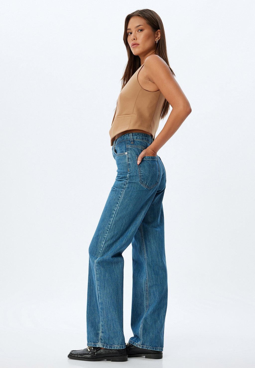 Джинсы свободного кроя Koton, синий
Джинсы свободного кроя Koton, синий