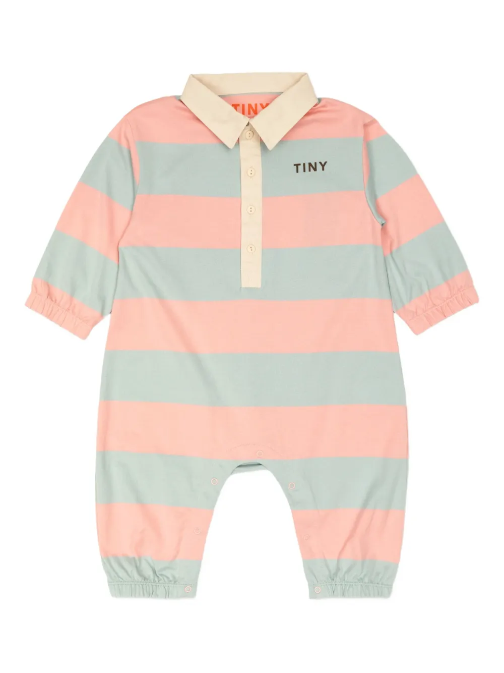 Полосатый комбинезон с воротником-поло Tiny Cottons, нейтральный
Полосатый комбинезон с воротником-поло Tiny Cottons, нейтральный