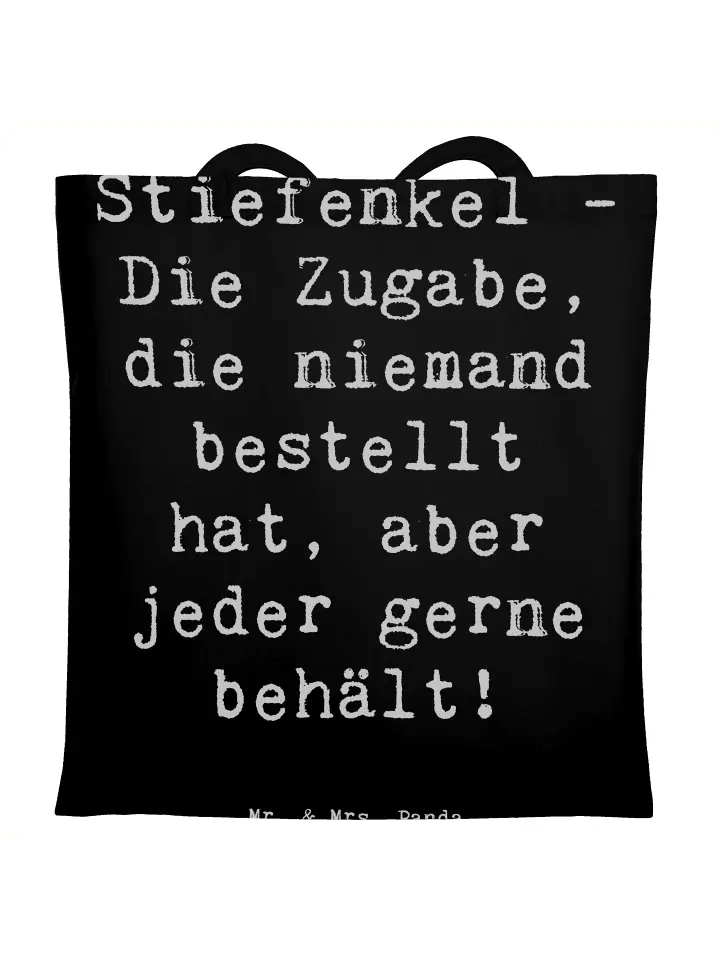 Сумка для переноски Mr & Mrs Panda Stiefenkel Freude, черный 
Сумка для переноски Mr & Mrs Panda Stiefenkel Freude, черный