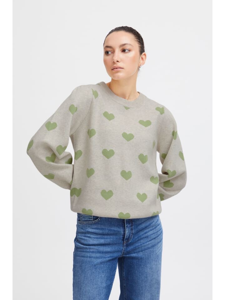 Пуловер ICHI Strickpullover IHBRIELLE LS2 20120440 Femininer Strickpullover mit Herzchen-Print, бежевый
Пуловер ICHI Strickpullover IHBRIELLE LS2 20120440 Femininer Strickpullover mit Herzchen-Print, бежевый