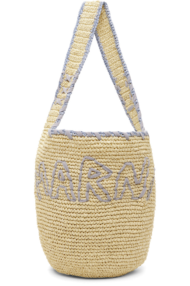 Marni Бежевая сумка-тоут Nassa среднего размера
Marni Бежевая сумка-тоут Nassa среднего размера